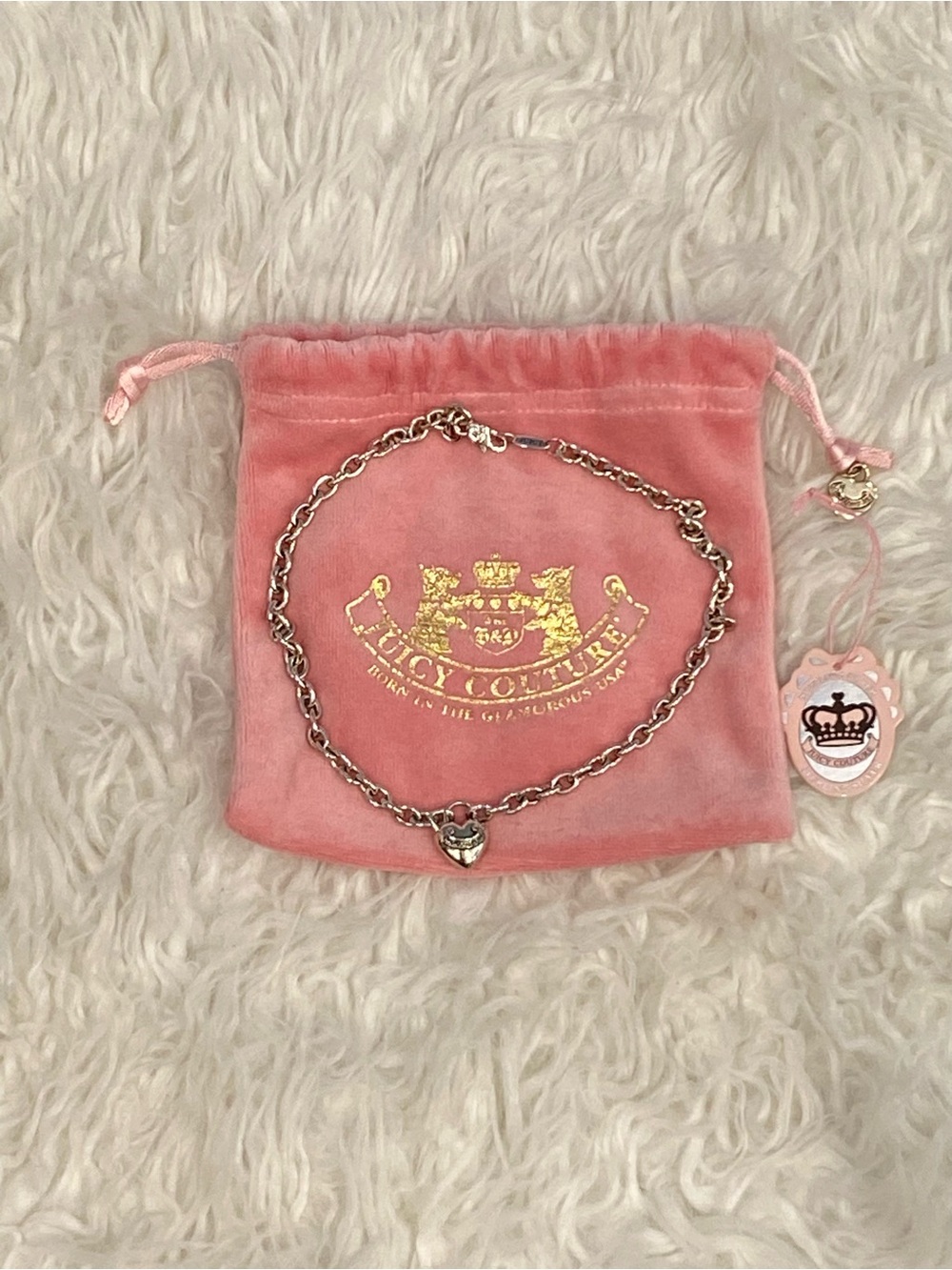 Juicy Couture 925 Sterling Silver Heart Necklace - Picture 4 of 8